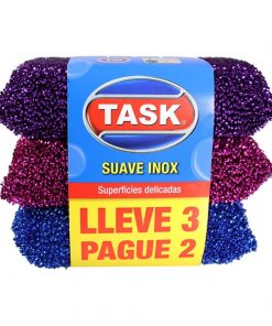 ESPONJA SUAVE INOX TASK PAGUE 2 LLEVE 3